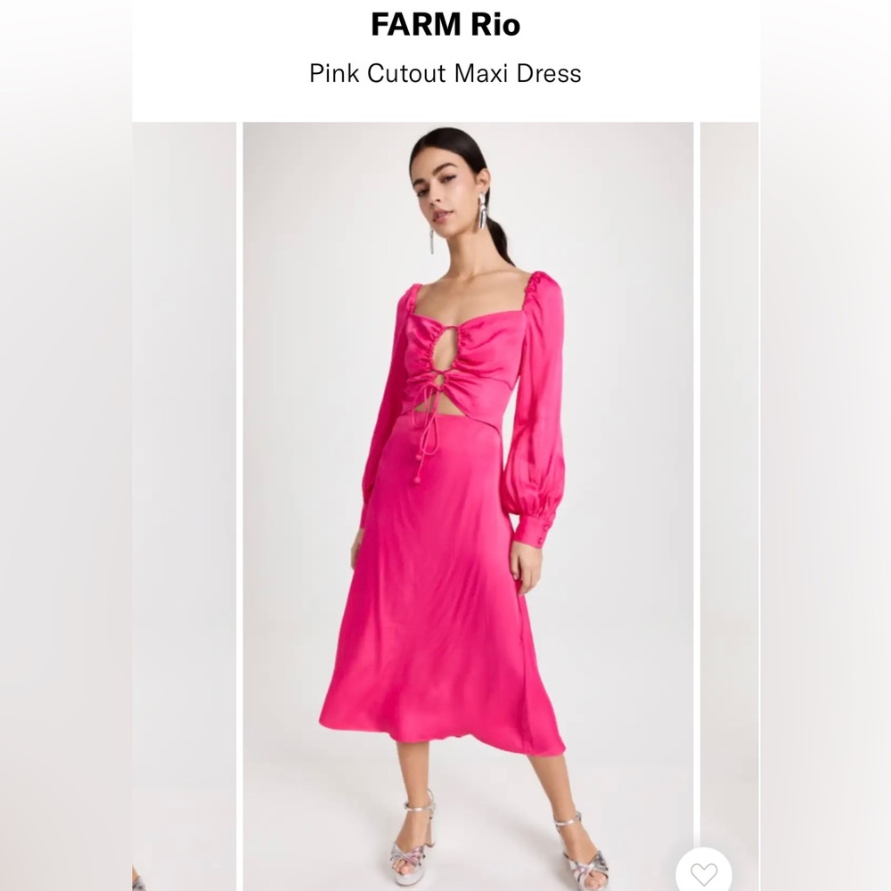 NWT Farm Rio Pink Cutout Dress